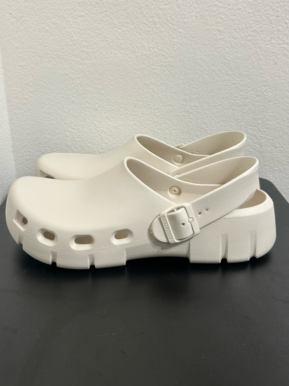 Birkenstock Birki Flow EVA Sandal Slipper Eggshell Unisex US 10-10.5 EUR 43 - Picture 4 of 9